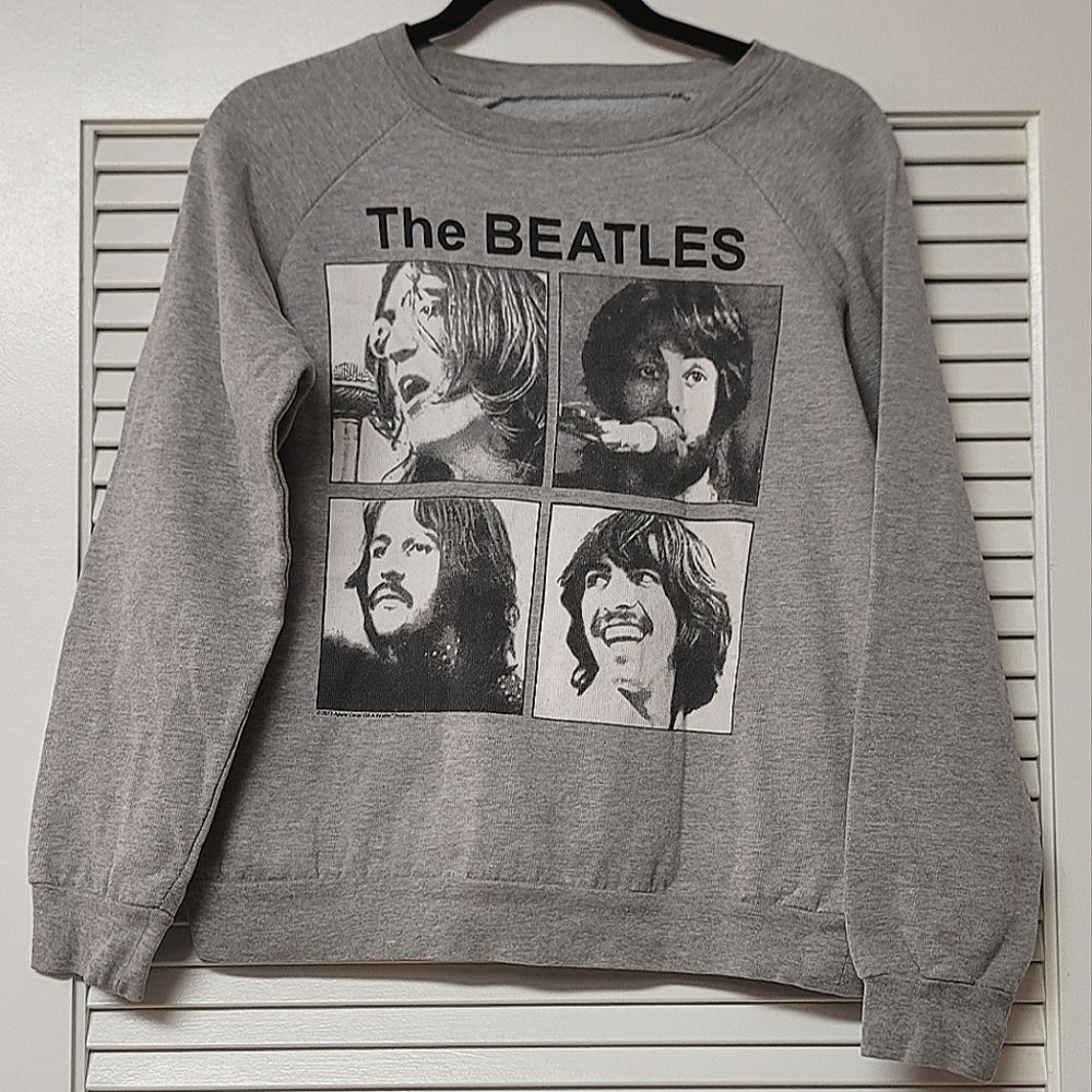 The Beatles - Graphic Pullover Long-Sleeve Sweater Top